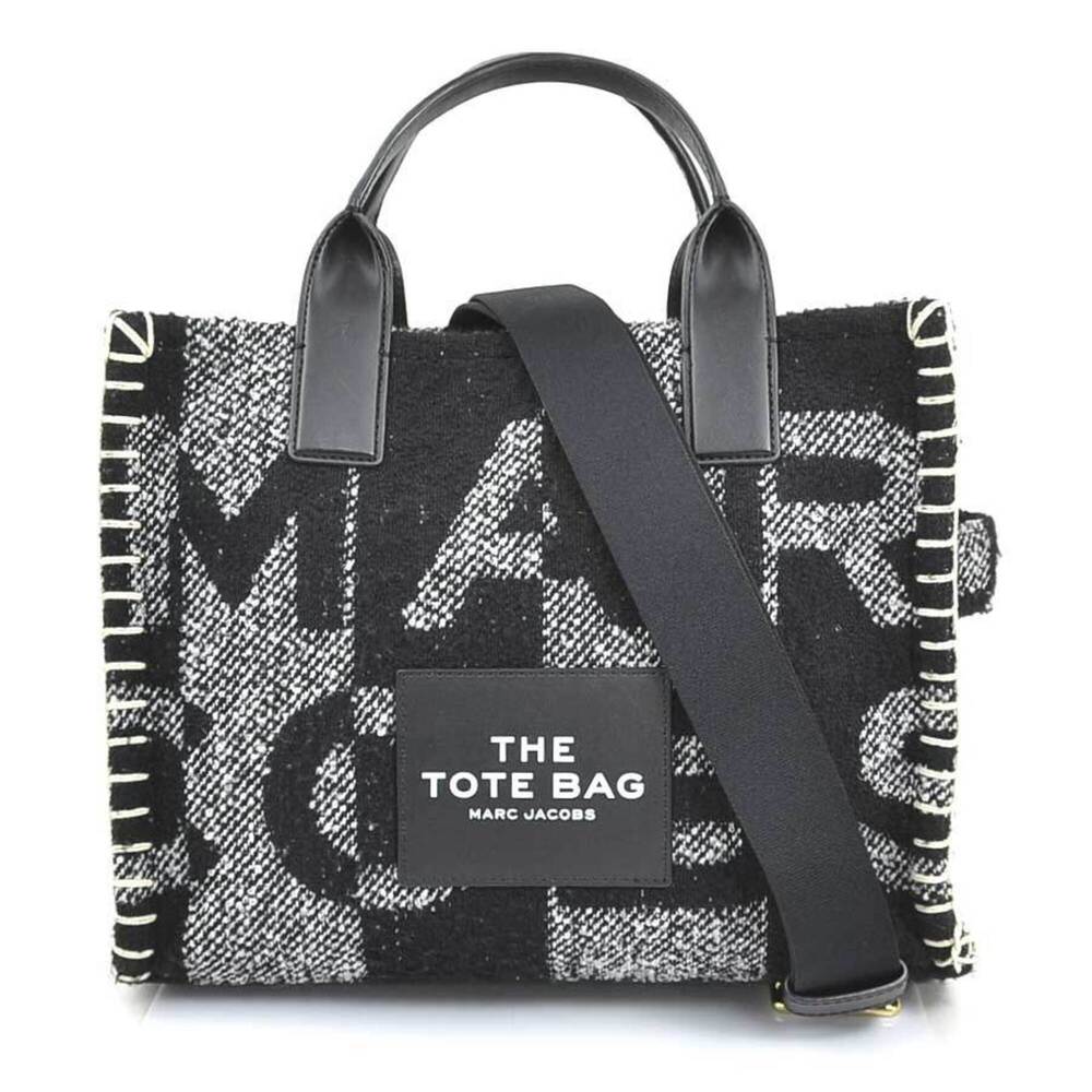 Marc Jacobs handbag/shoulder bag, blanket design, small tote polyester/leathe...